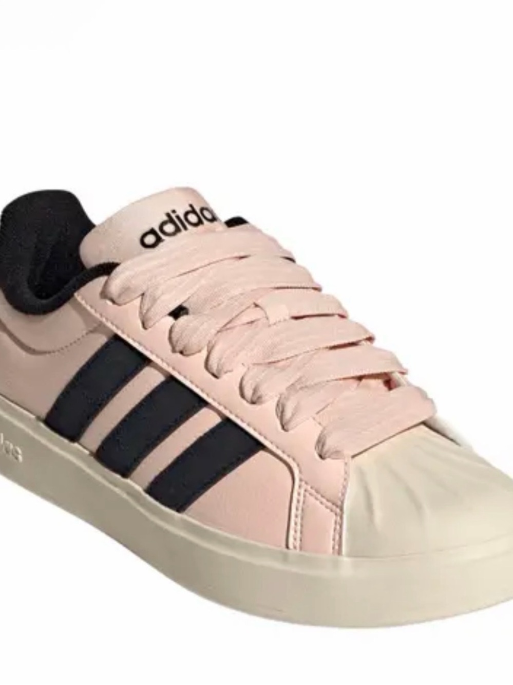 Adidas Pink and Black Women's Low-Top Sneakers